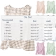 thumbnail image 5 of Maean Girl's Cotton Linen Tank Top Plaid Crew Neck Sleeveless Shirts Summer Lightweight Breathable Beach Clothes, 5 of 7