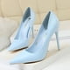 thumbnail image 3 of Zapatos de tacón alto para mujer, de estilo coreano, sencillos, versátiles, con punta estrecha, profesionales, ajustados, a la moda, 3 of 5
