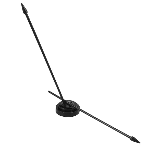 HEALEEP Black Plastic Flag Holder for Home Decoration, Portable and , Fits Small Flags up to 3.5 Inches