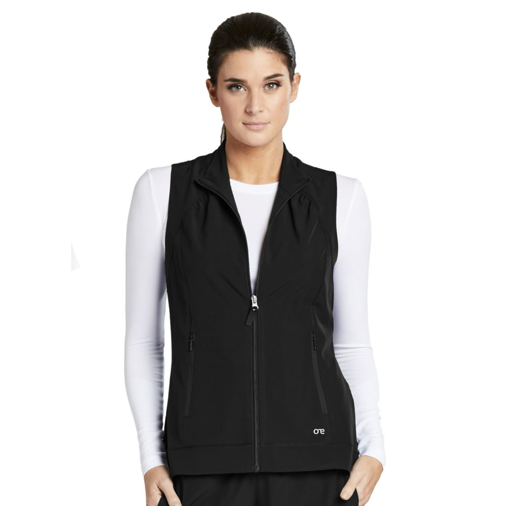 Barco Barco 'Barco One' Women's Zip Front Solid Scrub Vest Walmart
