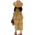thumbnail image 5 of NOVEDAD DE VERANO 20224, vestido sin mangas informal coreano para mujer, vestido de princesa a cuadros amarillo para bebé, vestido de ocio diario para niños, 5 of 5