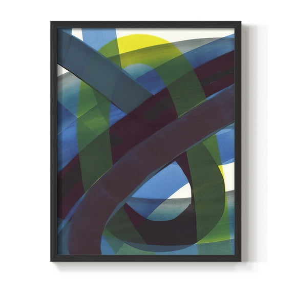 Cool Network I Framed Print in Black Solid Wood Framed Print No Nail Hanging