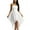 White, variant on Manyakai Womens Spaghetti Straps Flowy Chiffon Lyrical Dance Dress Modern Contemporary Dancewear Black M