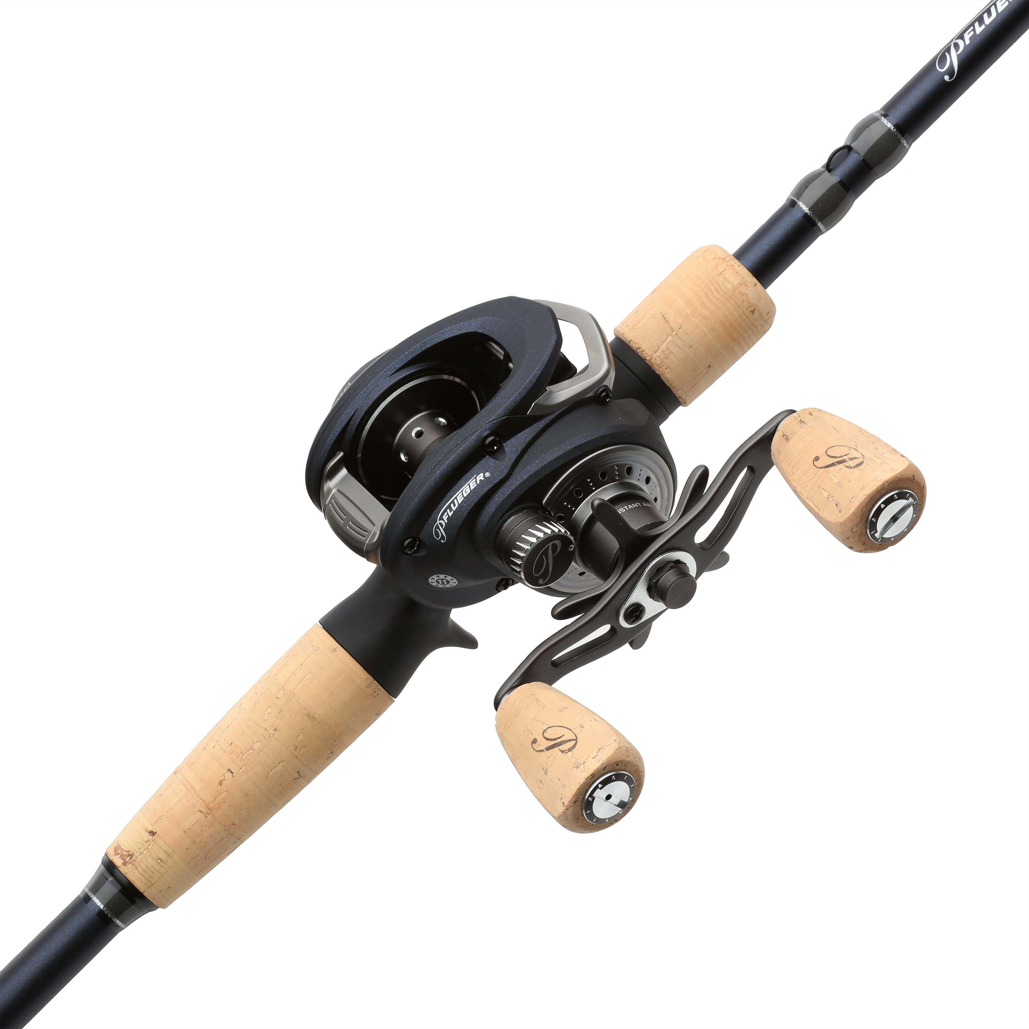 Pflueger President XT Baitcast Fishing Combo, 7' Medium Heavy Rod, Right-Handed Reel