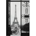 thumbnail image 2 of The Eiffel Tower - Gate VIew Canvas Wall Poster, 22.375" x 34", 2 of 4