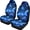 Blue Butterfly Floral Pattern, variant on XYZCANDO Durable Front Car Seat Covers featuring Yellow Camo Pattern - Breathable Waterproof Protector For All Seasons