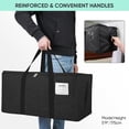 thumbnail image 7 of Pakyozj Extra Large Storage Tote with Zippers & Carrying Handles, Heavy-Duty Oxford Fabric Moving Bags for Laundry, Space Saving, Storage, 7 of 7