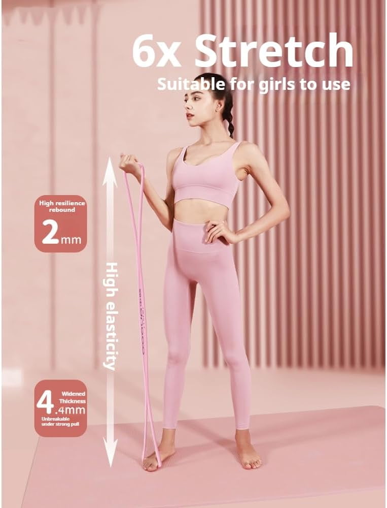 Resistance Bands, Figure 8 Resistance Band for Women & Men - 25lb Silicone Pull Rope for Shoulder, for Shoulder, Back & Arm Workout, Home Gym,Yoga – Toning,Posture Correction
