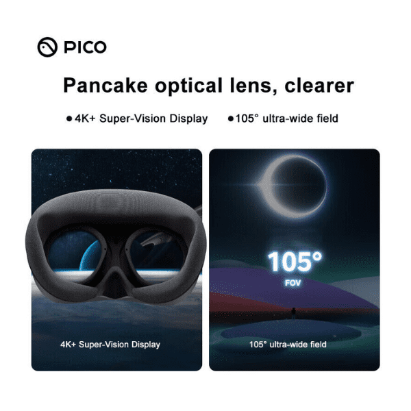 Pico 4 All-In-One Virtual Reality Headset 128GB (New) - Walmart.com