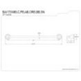 thumbnail image 3 of Kingston Brass BA1751BB 24 in. Heritage Towel Bar, Brushed Brass, 3 of 3