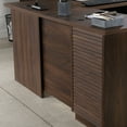 thumbnail image 3 of Sauder Palo Alto 60" Engineered Wood L-Shaped Computer Desk in Spiced Mahogany, 3 of 8