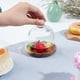 thumbnail image 3 of Cúpula de cristal para postres con base, mini campana para pasteles, vitrinas tipo domo, campana de cristal, bandeja de cristal para servir, 3 of 9