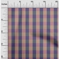 thumbnail image 2 of oneOone Cotton Poplin Dusty Blue Fabric Check Diy Clothing Quilting Fabric Print Fabric By Yard 42 Inch Wide, 2 of 4