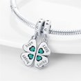 thumbnail image 2 of CHARM PLATA ESTERLINA 925 TREBOL CORAZON DOBLE HOPE,HAPPY,LOVE AND LUCKY 695, 2 of 2