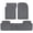 Gray, variant on Motor Trend Flextough Advanced Performance Front Floor Mats, Waterproof, Black 3 Piece
