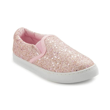 

BOCCA Toddler Girls Pink Slip on Kids Canvas Walking Shoes Size 3