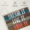 thumbnail image 6 of Elephant Stock Dream Live Love Quote Wall Art - Horizontal Canvas Wall Art - Living Room Wall Decor - Inspirational And Typography Canvas - Teal And Pink Decor - 51" x 34", 6 of 8