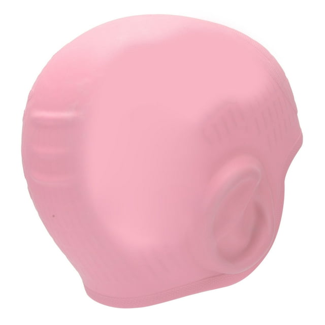 Children's Swimming , Keeping Hair Tidy Integrated Process Structure Children Silicone Swimming 3D Head Ears For Swimming Pool Pink
