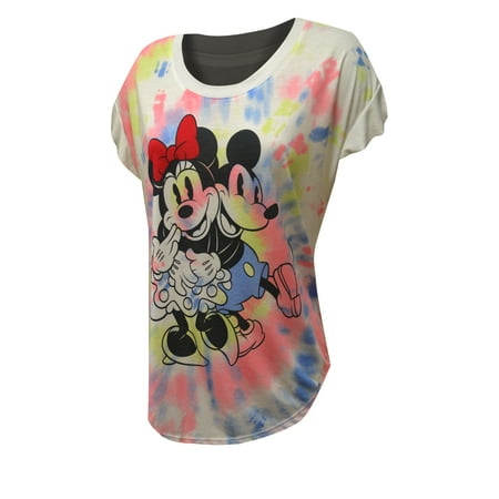

Mickey & Minnie Women s and Women s Plus Short Sleeve Sleep T-Shirt