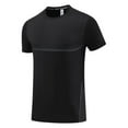 thumbnail image 5 of New summer arrivals YLSDY Men's T-Shirts Soft Lightweight Short Sleeve Tee, Crew Neck Moisture Wicking Shirt for Casual Running Workout Tops Black XXXL, 5 of 9