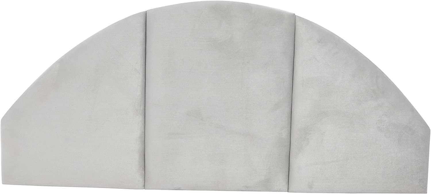 ZXNYH NoSom Sound Reducing Four Panel Velvet Upholstered Headboard