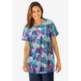 thumbnail image 5 of Woman Within Plus Size Short Sleeve Watercolor Tunic, 5 of 6
