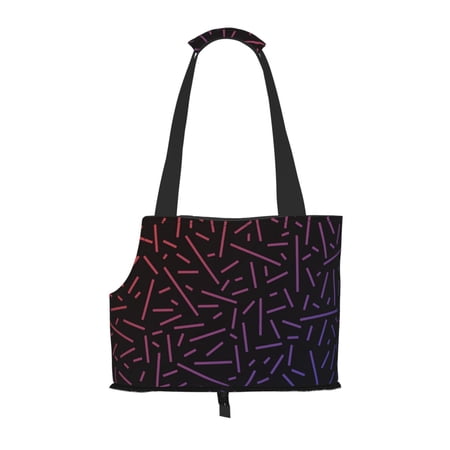 Dog Sling Carrier, Small Dog/Cat Soft Side Carrier Tote Bag for Subway/Shopping/Hiking/Travel-Geometry Gradient Color Texture Pattern