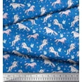 thumbnail image 3 of Soimoi Poly Georgette Fabric Dot,Star & Unicorn Animal Decor Fabric Printed Yard 52 Inch Wide, 3 of 3