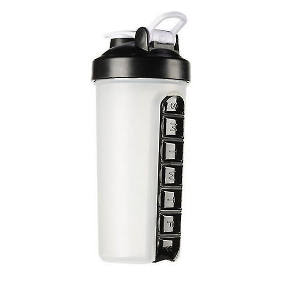 Vaso portátil para agitar pastillas para exteriores, 700 ml, para agua deportiva con tapa