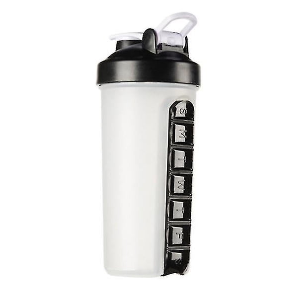 Vaso portátil para agitar pastillas para exteriores, 700 ml, para agua deportiva con tapa