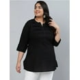 thumbnail image 3 of Plus Size Tunic Tops | Plus Size Clothing | Plus Size Indianwear | Cotton Kurta for Women | Kurti for Women | Plus Size Cotton Kurta, 3 of 5