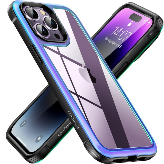 Funda Meifigno para iPhone 14 Pro 6.1" con Marco de Aluminio a Prueba de Golpes