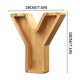 thumbnail image 5 of Lata de ahorro de madera con letras en inglés y cristal transparente., 5 of 6