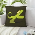 thumbnail image 6 of ZICANCN Cartoon Prehistoric Reptile Dinosaur Decorative Throw Pillow Covers, Bed Couch Sofa Decorative Knit Pillow Covers for Living Room Farmhouse 16"x16", 6 of 8