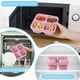 thumbnail image 4 of Wheats Straw Squares Four Compartments Lunch Box With Transparent Lid Lunch Box Fruit Compartment Refrigerator Fresh Complementary Food Box, 4 of 6