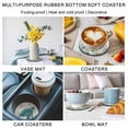 thumbnail image 5 of Teal Sea Turtle Coastal Coasters Set of 4, Absorbent Coasters for Drinks, Vintage Summer Beach Nautical Coaster for Desk Coffee Table Protection, Home Decor House Warming Gifts 4", 5 of 8