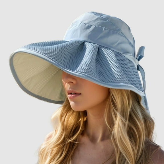 Sun Hats For Women Men Wide Brim Summer Beach Outdoor Casual Comfortable Lightweight Foldable Travel Sun Hat Shade Hat Visor for Women Bags for Women for Beach Swim Hats Women Ladies Visor Hats Who