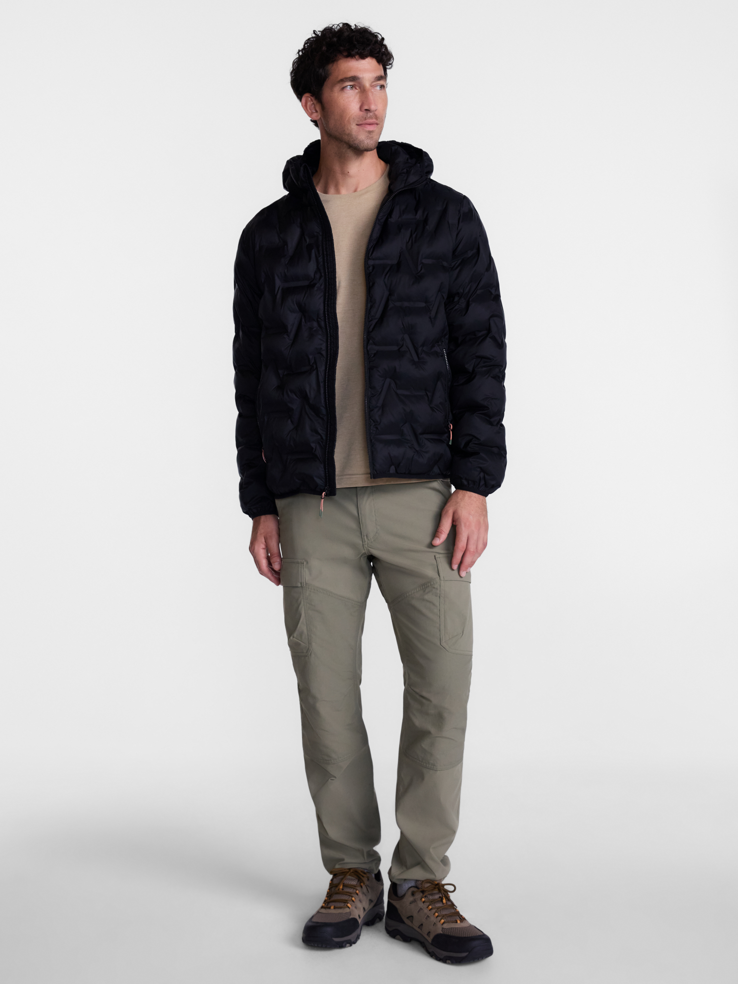 Chaqueta tipo puffer de peso medio de Ozark Trail para hombre y tallas grandes, tallas S-3XL 3