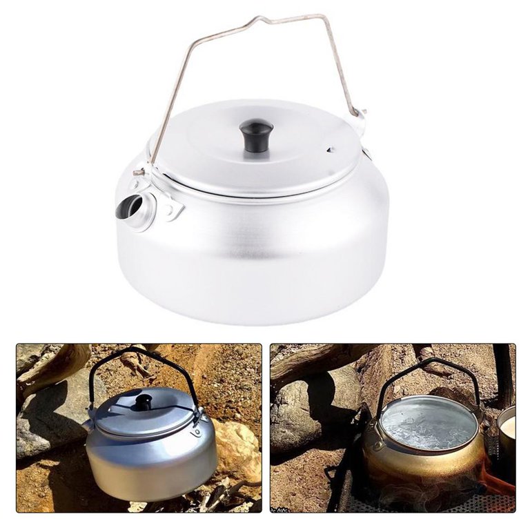 1.4L Portable Camping Kettle with Handle Ultralight Coffee Water