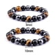 thumbnail image 3 of Pulsera triple ANGGREK de ojo de tigre y Hematita, 3 of 8