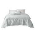 thumbnail image 5 of Oversized Down Alternative Blanket with Satin Trim Grey Full/Queen, 5 of 6