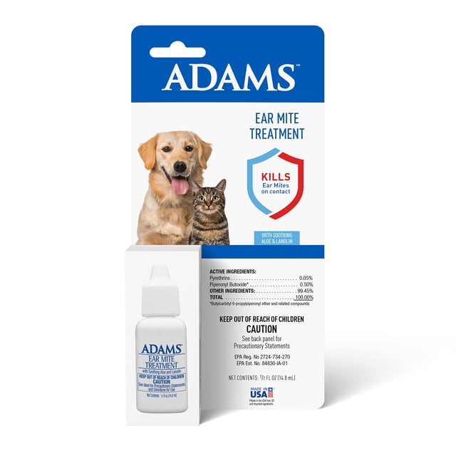Tratamiento contra ácaros Adams para perros y gatos, 15 ml