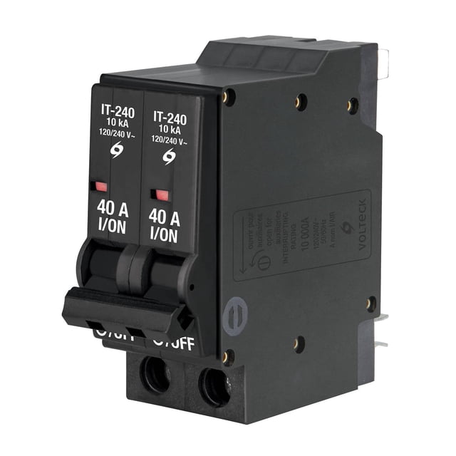 Interruptor termomagnético 2 polos 40 A, Volteck Volteck Volteck IT-240