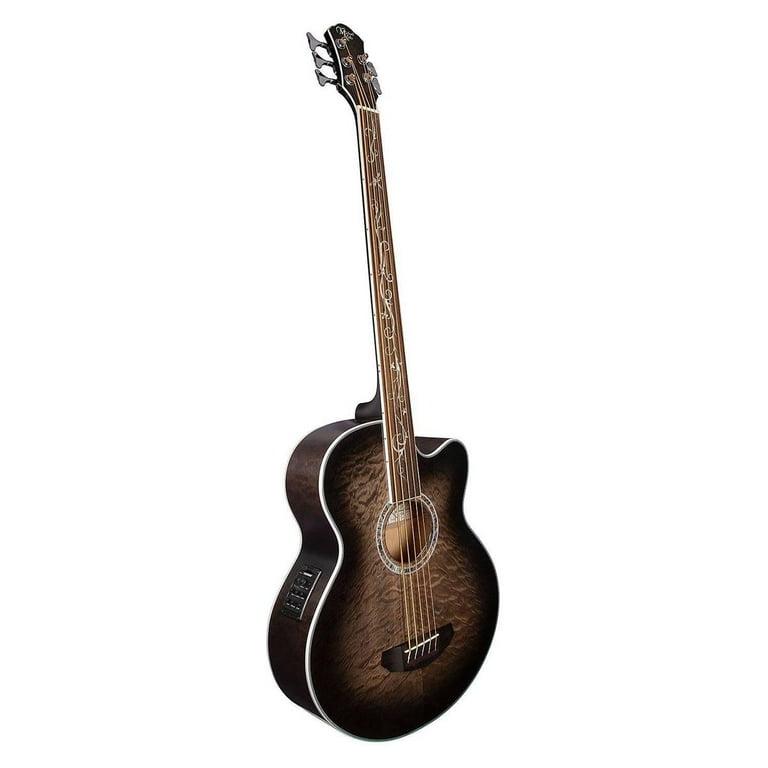 Michael kelly dragonfly top fretless acoustic bass