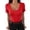 Red, variant on Women Short Sleeve V Neck Ribbed Knit Fitted Shirts, Basic Tees Tops 2026 Summer Casual T-Shirts Going Out Outfits, Summer Casual T-Shirts Going Out Outfits Army Green L