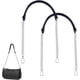 thumbnail image 1 of 2 Correas de Cadena para Bolso de 58 cm (23 pulgadas), de Cuero PU Negro, Planas, para Bolsos de Mano o Carteras., 1 of 9
