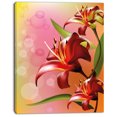 thumbnail image 2 of Design Art - Belle Fleur Vector sur Fond Rose, 2 of 4