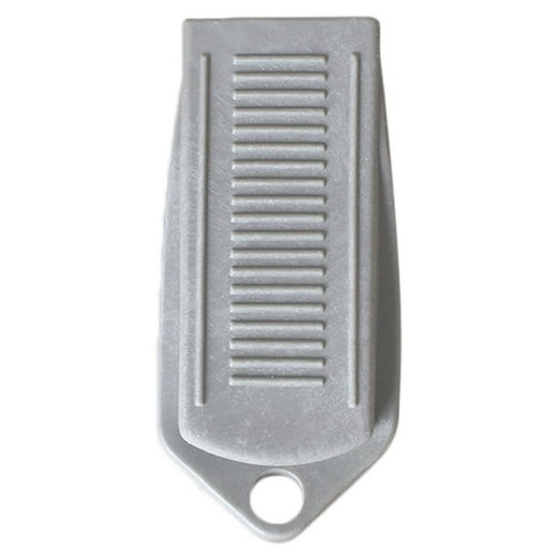 pstuiky Tope de puerta grande de goma, cuña, bloqueador de puerta, para hogar y oficina, blanco