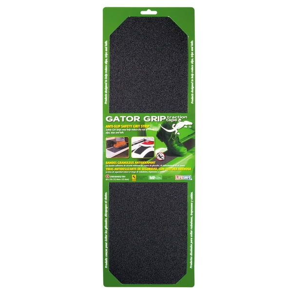 RE629BL 6" X 21" Black Gator Grip® Anti Slip Safety Grit Tape