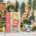 thumbnail image 3 of Happy Easter Three Eggs Floral Garden Flag Spring Colourful Garden Flag Floral 12.5×18 Inch Double Sided Burlap Outside Vertical Holiday Yard Décor, 3 of 6
